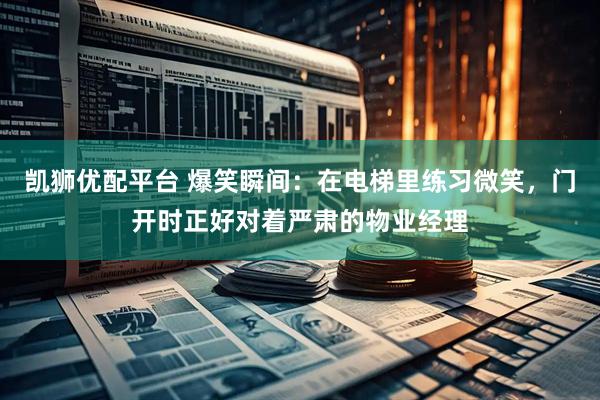 凯狮优配平台 爆笑瞬间：在电梯里练习微笑，门开时正好对着严肃的物业经理